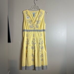 Ih collection 12 embroidered dress vneck. 18” p2p 43” length. 16-1/2 waist